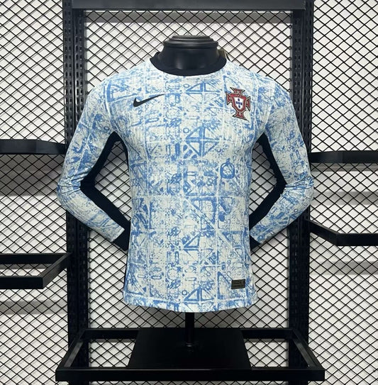 Camisa Portugal II 2024 Jogador Manga Longa (Sob encomenda)