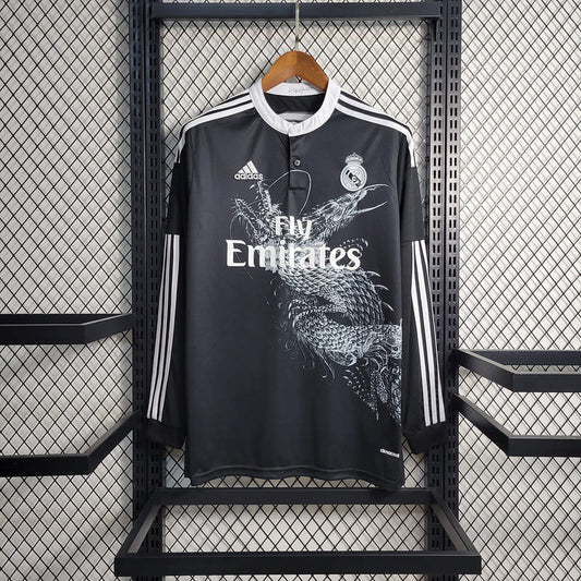 Camisa Real Madrid III "Dragão" Yamamoto 14/15 Retrô Manga Longa (Sob encomenda)