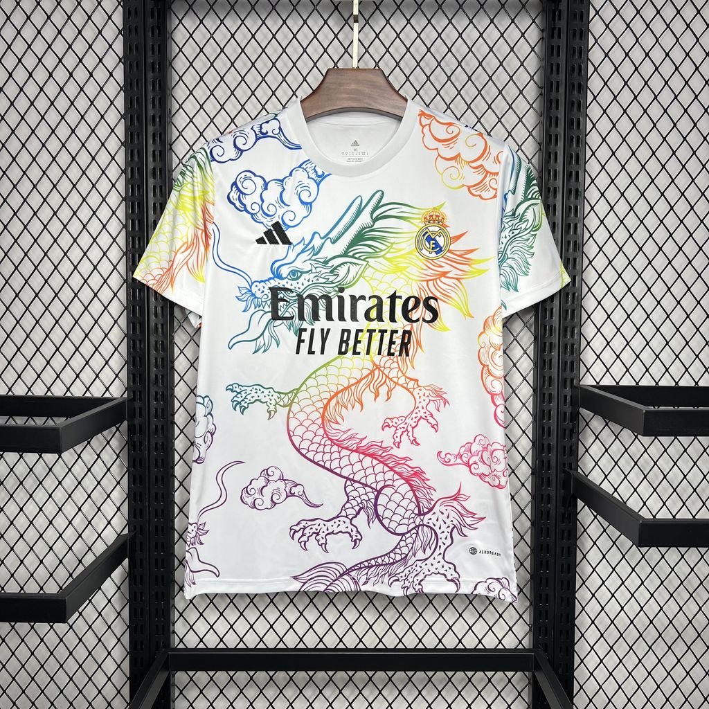 Camisa Real Madrid 'Edição Especial Shenlong' 24/25 Torcedor (Sob encomenda)