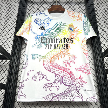 Camisa Real Madrid 'Edição Especial Shenlong' 24/25 Torcedor (Sob encomenda)