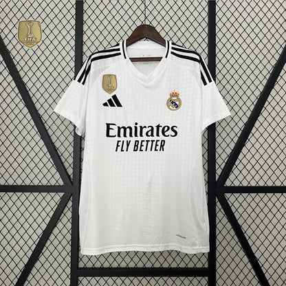 Camisa Real Madrid I 24/25 Torcedor com Patch (Sob encomenda)