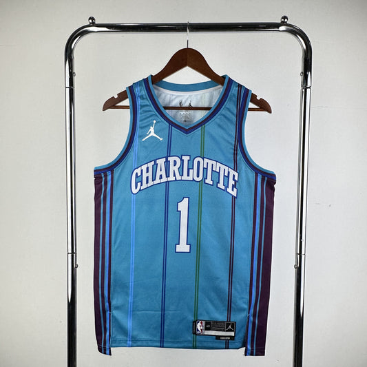 Regata Charlotte Hornets NBA 2024 Classic Edition Swingman Masculina (Sob encomenda)