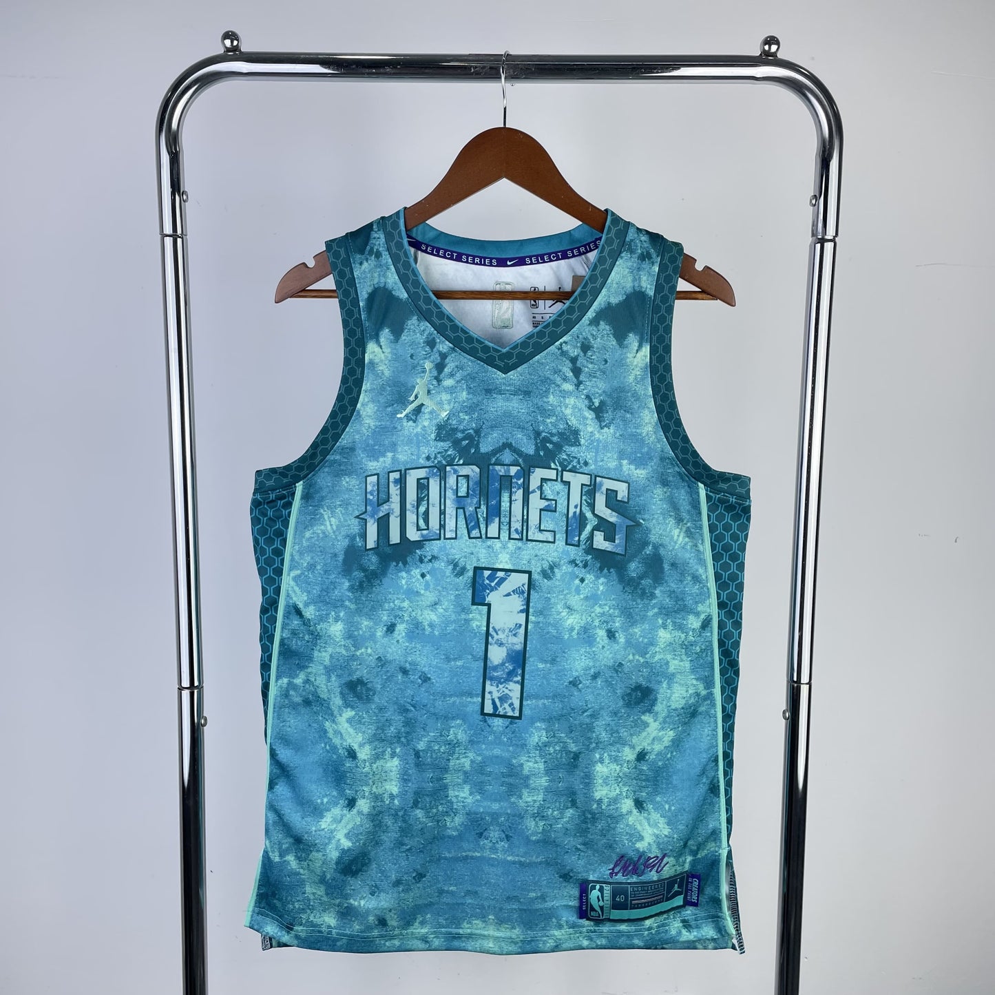 Regata Charlotte Hornets NBA 2023 Jordan LaMelo Ball Masculina (Sob encomenda)