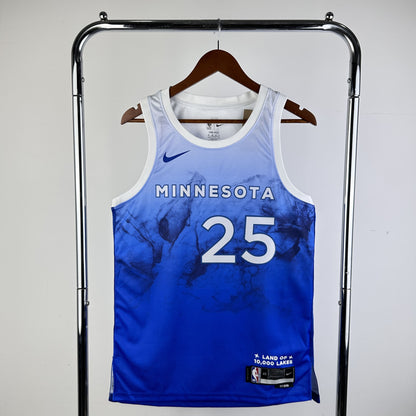 Regata Minnesota Timberwolves NBA 2024 City Edition Swingman Masculina (Sob encomenda)