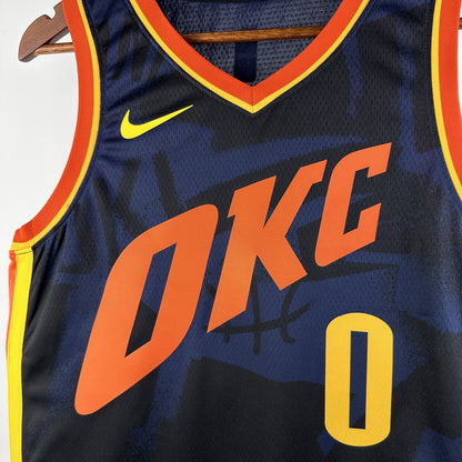 Regata Oklahoma City Thunder NBA 2024 City Edition Swingman Masculina (Sob encomenda)