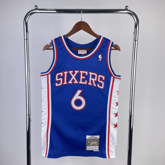 Regata Philadelphia 76ers NBA 1982 Mitchell And Ness Hardwood Classics Masculina (Sob encomenda)