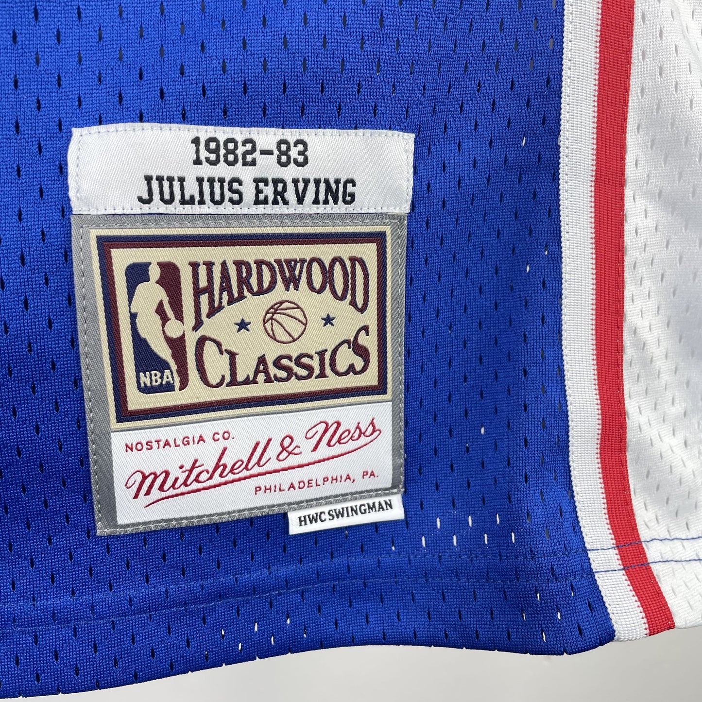 Regata Philadelphia 76ers NBA 1982 Mitchell And Ness Hardwood Classics Masculina (Sob encomenda)