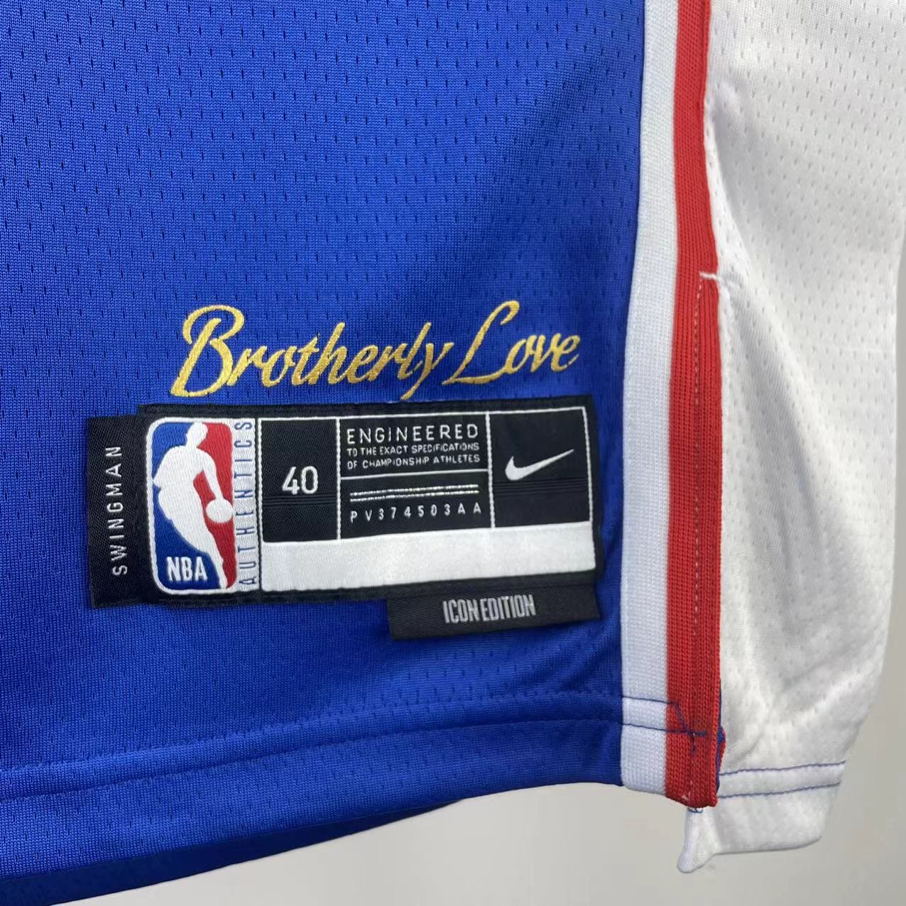 Regata Philadelphia 76ers NBA 2023 Icon Edition Swingman (Sob encomenda)