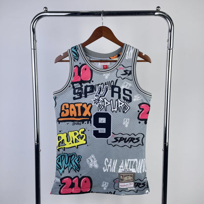 Regata San Antonio Spurs NBA 2002 Mitchell And Ness Hardwood Classics Masculina (Sob encomenda)