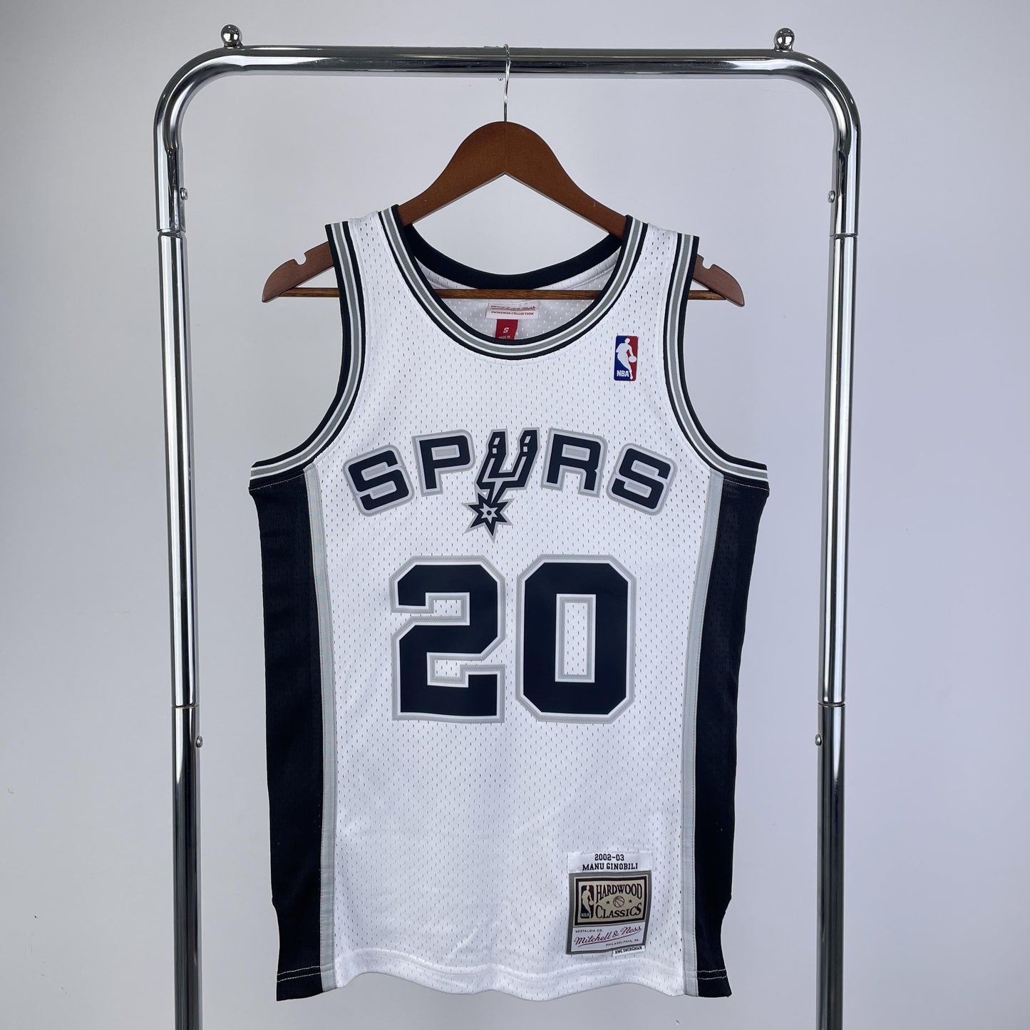 Regata San Antonio Spurs NBA 2002 Mitchell And Ness Hardwood Classics Masculina (Sob encomenda)