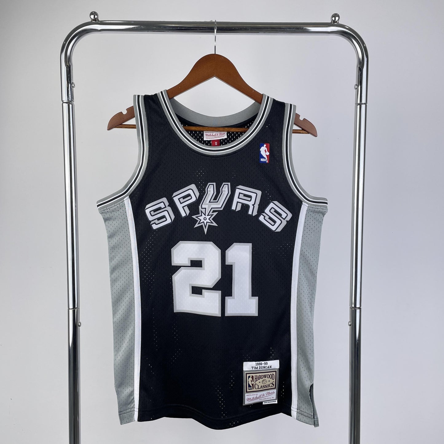 Regata San Antonio Spurs NBA 1998 Mitchell And Ness Hardwood Classics Masculina (Sob encomenda)