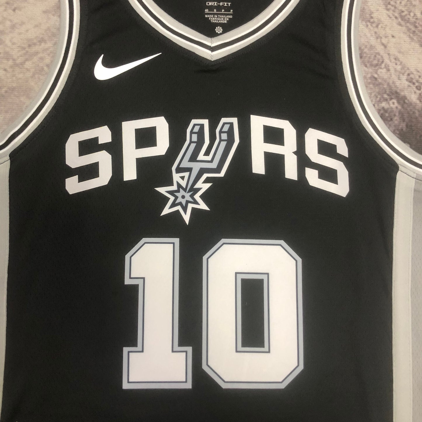 Regata San Antonio Spurs NBA 2023 Icon Edition Swingman Masculina (Sob encomenda)