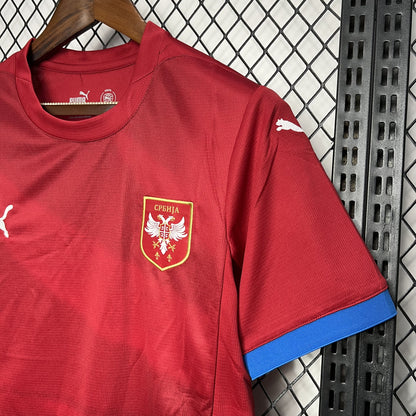 Camisa Sérvia I 2024 Torcedor (Sob encomenda)