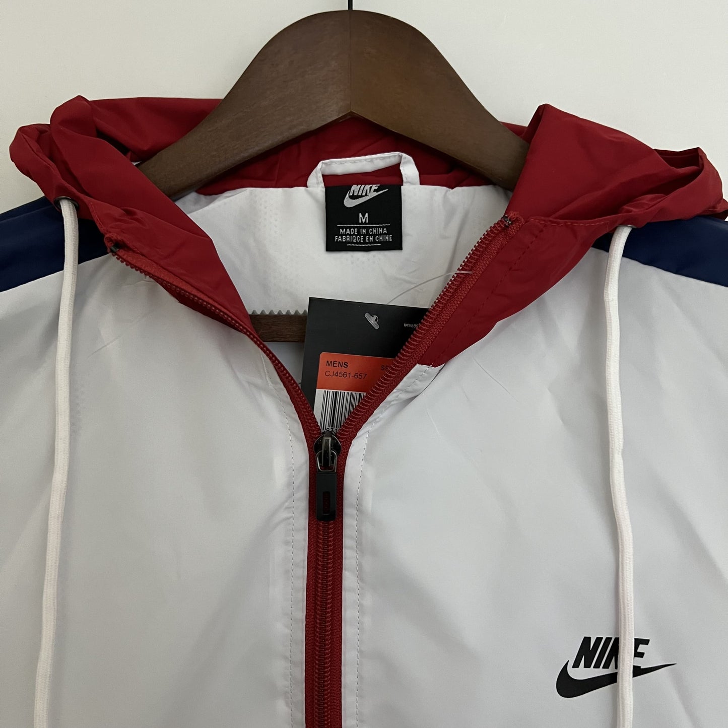 Corta Vento Nike White and Red (Sob encomenda)